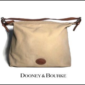 Dooney & Bourke Canvas And Leather Tote